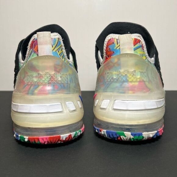 Kids NIKE LeBron XVIII 18 Multi Color Athletic Shoes / 6.5Y - 8 Womens - Picture 2 of 9
